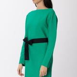 Vestido curto TWINSET canelado com cinto amovível