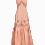 Vestido comprido TWINSET com bordado