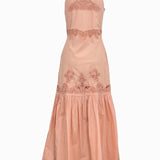 Vestido comprido TWINSET com bordado