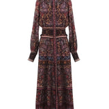 Vestido Longo Camiseiro em Tricot e Jacquard | CECILIA PRADO