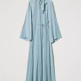 Vestido comprido TWINSET de mangas compridas com renda