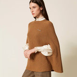 Pullover Capa em Mistura de Lã | TWINSET