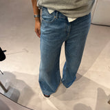 Jeans Wide Leg Light Blue Musc | ba&sh