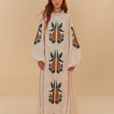 Vestido midi Pineapple FARM RIO