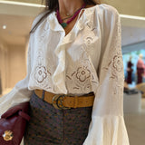 Blusa Folhos Ecu Omar | ba&sh