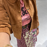 Jaqueta em Pele Camel Mila | ba&sh