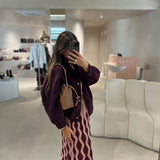 Bomber curto em Fazenda Bordeaux | TWINSET