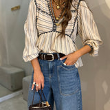Blusa Ecru com Mangas Volumosas Sunny | ba&sh