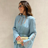 Vestido comprido TWINSET de mangas compridas com renda