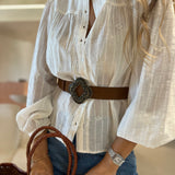 Blusa Ecru Boho Chic Bordada Melody | ba&sh