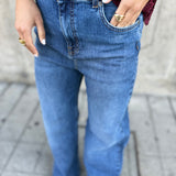 Jeans Flared em Denim Azul | TWINSET