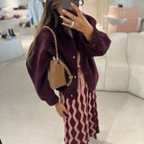Bomber curto em Fazenda Bordeaux | TWINSET