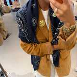 Lenço Estampa Bandana Azul Marinho | VIOLETA