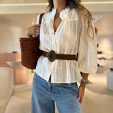Blusa Ecru Boho Chic Bordada Melody | ba&sh