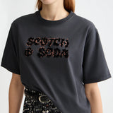 T-shirt Loose Leopard Artwork | Scotch & Soda