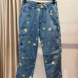 Calças de Ganga LOVE MOSCHINO com Estrelas