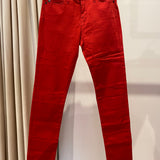 Calças Skinny Jeans LOVE MOSCHINO em Vermelho
