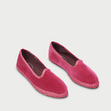 Alpargatas Pia Slipper de terciopelo rosa