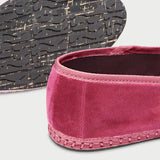 Alpargatas Pia Slipper de terciopelo rosa