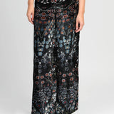 Calça pantalona Ross Folina Noir | VIOLETA