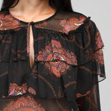 Conjunto Saia e Blusa de Folhos Bohemia | VIOLETA