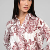 Camisa Sophina Bordeaux | VIOLETA