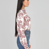 Camisa Sophina Bordeaux | VIOLETA