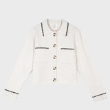 Cardigan de Malha Valina Bege | VIOLETA