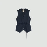 Colete Azul Marinho Antonina | SEMICOUTURE