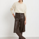 Camisola de Malha Ecru com Decote Redondo  | ottod'ame