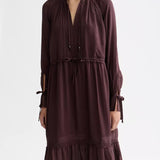 Maxi Vestido Fluido com Renda | Scotch & Soda