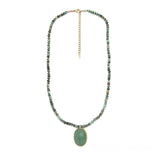 Conjunto Colares Verdes e Rosa