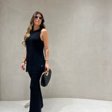 SET top e calça TWINSET preto em malha fria
