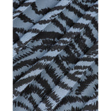 Saia Midi Assimétrica Plissada em Animal Print Azul | Scotch & Soda