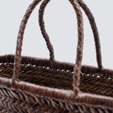 Mala de mão DRAGON DIFFUSION Bamboo Triple Jump small em castanho chocolate