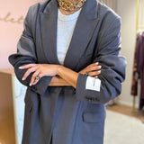 Blazer Estruturado Cinzento com Cinto | Scotch & Soda