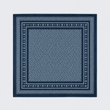 Lenço Quadrado Grande Azul Monograma | LIU JO