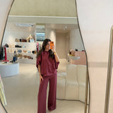 Conjunto Blusa e Calça Bordeux em Linho | OTTOD'AME