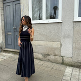 Conjunto em Malha Azul com Pesponto | LIU JO