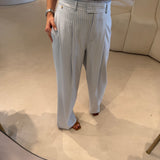 Calça Palazzo com Riscas e fio de Lurex | LIU JO
