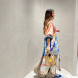 Vestido Melanie com estampado étnico