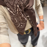 Jeans Cinza Wide com Cinto e Maxi Fivela | TWINSET