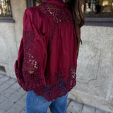 Blusa Berry Garden Bordeaux | FARM RIO