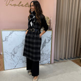 Colete Reversível em Fazenda de Lã Cinza | TWINSET