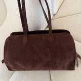 Mala de ombro Tote Bag Camurça Castanha | Love Moschino