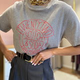 T-Shirt Cinza Gráfico Vintage | Scotch & Soda