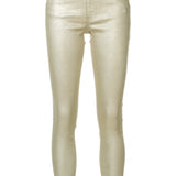 Calça skinny-fit com brilho metálico TWINSET