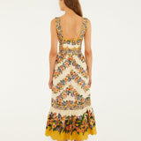 Vestido Midi Floral Knot | FARM RIO