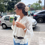 Blusa Fluida Ecru Nils | ba&sh
