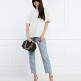 Calça de ganga TWINSET com texto estampado